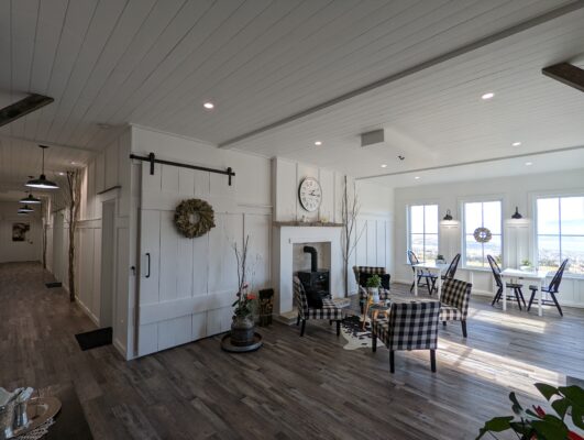 Guest area at Autumn Lane Farm and Gardens