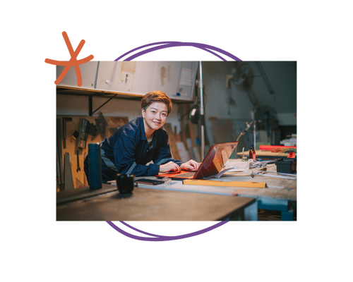 woman business owner in workshop