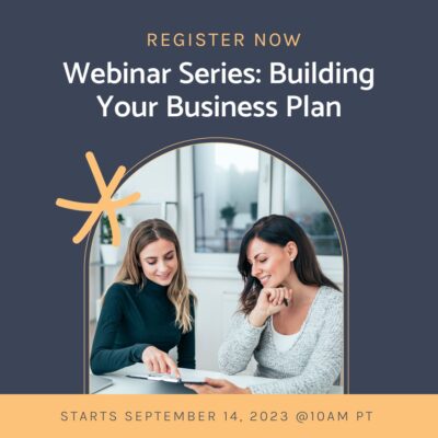 Building Your Business Plan: Formalize Your ideas, September 14