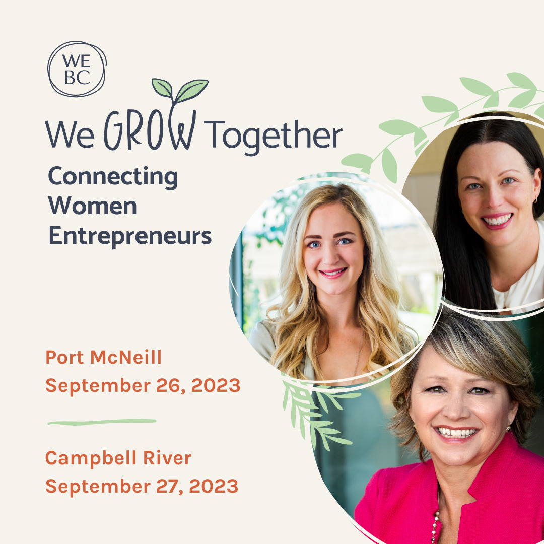 WeGrowTogether events in Port McNeill and Campbell River, September 26 and 27, 2023
