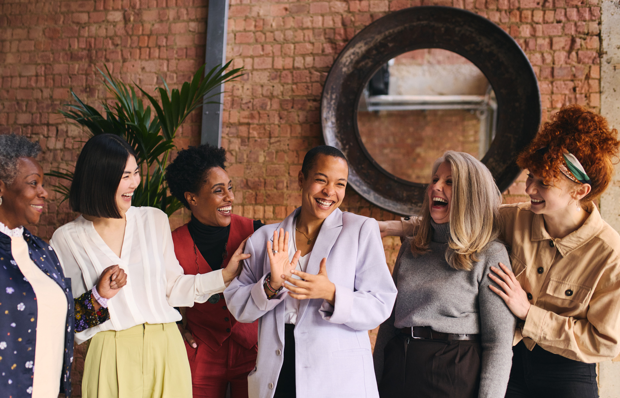 Group of women entrepreneurs celebrate