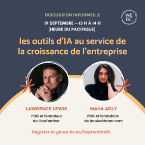 Discussion informelle — les outils d’IA au service de la croissance de l’entreprise